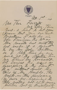Lot #9451 John L. Sullivan Autograph Letter Signed - Image 1