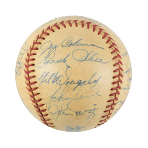 Lot #9303  NY Yankees 1951 Team-Signed Baseball - Image 2