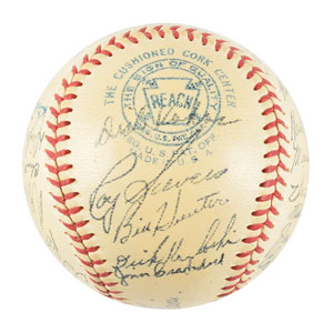 Lot #9318 Satchel Paige and Marty Marion Signed Baseballs - Image 9