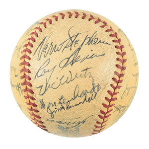 Lot #9318 Satchel Paige and Marty Marion Signed Baseballs - Image 12