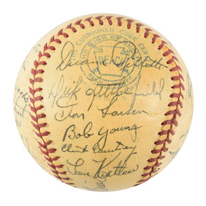 Lot #9318 Satchel Paige and Marty Marion Signed Baseballs - Image 13