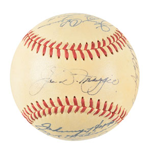 Lot #9300  NY Yankees 1940-50s Collection of (4) Team Signed Baseballs - Image 1