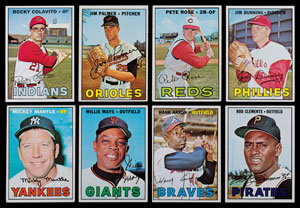 Lot #9213  1967 Topps Near Complete Set of (604/609) Cards