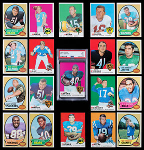 Lot #9427  1969 and 1970 Topps Football Complete Card Sets - Image 1