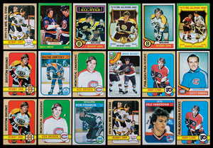 Lot #9484  1972-82 Topps and OPC Hockey Complete Set Card Collection - Image 1