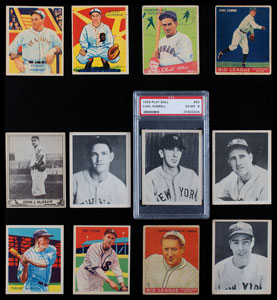 Lot #9104  1933-40 Pre War Hall of Famer Collection (12)