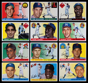 Lot #9179  1955 Topps Near Complete Set of (204/206) Cards - Image 1