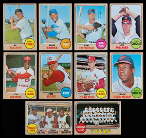 Lot #9217  1968 Topps Partial Card Set