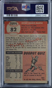 Lot #9121  1953 Topps #82 Mickey Mantle PSA EX 5 - Image 2