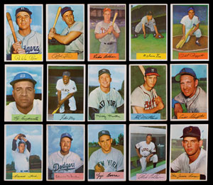 Lot #9171  1954 Bowman Complete Set of (224) Cards