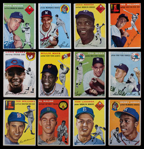 Lot #9174  1954 Topps Complete Set of (250) Cards