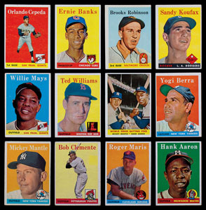 Lot #9186  1958 Topps Complete Set of (494) Cards