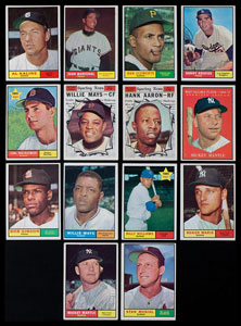 Lot #9195  1961 Topps Complete Set of (589) Cards - Image 1