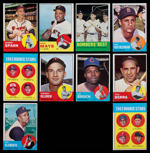 Lot #9202  1963 Topps Near Set of (575/576) Cards