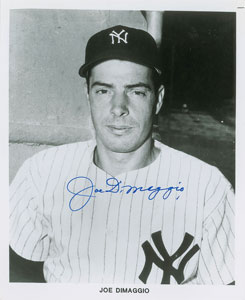 Lot #9260 Joe DiMaggio Signed Photograph  - Image 1
