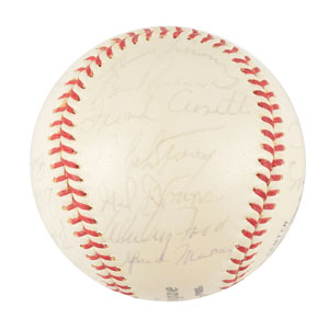 Lot #9307  NY Yankees 1964 Signed Baseball - Image 2