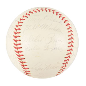 Lot #9307  NY Yankees 1964 Signed Baseball - Image 3
