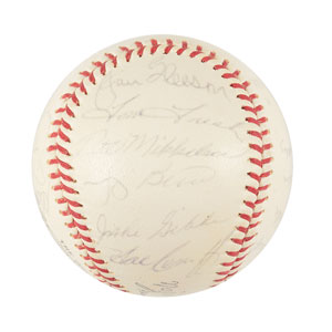 Lot #9307  NY Yankees 1964 Signed Baseball - Image 4