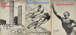 Lot #9557  Berlin 1936 Summer Olympics (3) Daily Programs - Image 1