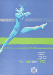 Lot #9598  Munich 1972 Summer Olympics Poster - Image 1