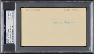 Lot #9343 Honus Wagner Signature - Image 1