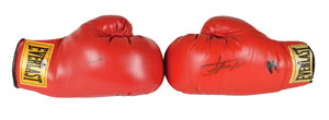 Lot #9453 Muhammad Ali and Joe Frazier Signed Boxing Gloves - Image 1