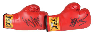 Lot #9481 Sylvester Stallone Pair of Signed Boxing