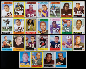 Lot #9424  1964-67 Philadelphia Football Collection of Partial/Near/Complete Card Sets - Image 1