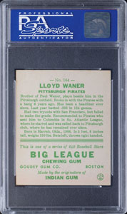 Lot #9088  1933 Goudey #164 Lloyd Waner PSA NM 7 - Image 2