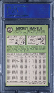 Lot #9150  1967 Topps #150 Mickey Mantle PSA NM-MT 8 - Image 2