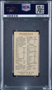 Lot #9012  N162 Goodwin Champions Dan Brouthers PSA EX 5 - Image 2