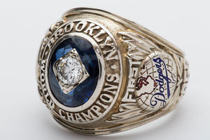 Lot #9407  1955 Brooklyn Dodgers World Championship Ring - Image 1