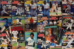 Lot #9234  Baseball Collection of (57) Signed Sports Illustrated Magazines - Image 2