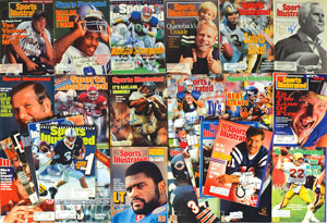 Lot #9431  Football Collection of (56) Signed Sports Illustrated Magazines - Image 1