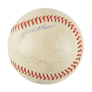 Lot #9240  Baseball Legends Signed Baseball - Image 2