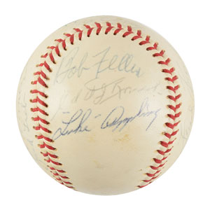 Lot #9240  Baseball Legends Signed Baseball - Image 5