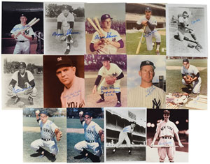 Lot #9314  NY Yankees Signed Photographs - Image 1