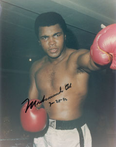 Lot #9463 Muhammad Ali, Floyd Patterson, and George Foreman Signed Photographs - Image 1