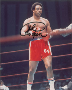 Lot #9463 Muhammad Ali, Floyd Patterson, and George Foreman Signed Photographs - Image 4