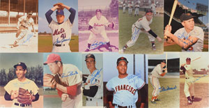 Lot #9235  Baseball Hall of Famers Group of (11) Signed Photographs - Image 1