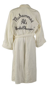 Lot #9464 Muhammad Ali's Training-Worn 'World Champion' Robe - Image 1