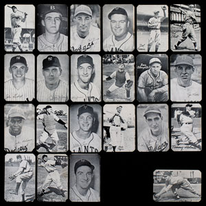Lot #9159  1947 Bond Bread Baseball Collection of (22) Cards with Robinson