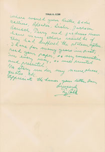 Lot #9250 Ty Cobb Autograph Letter Signed - Image 3