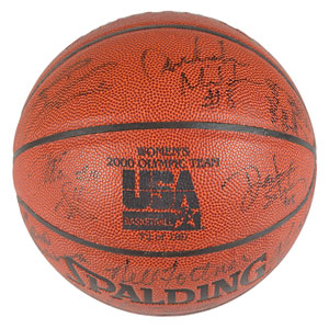 Lot #9639  Sydney 2000 Summer Olympics USA Women's Team Signed Basketball - Image 2