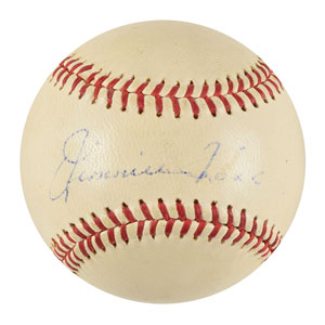 Lot #9263 Jimmie Foxx Signed Baseball