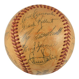 Lot #9245  Brooklyn Dodgers 1955 Signed Baseball - Image 2
