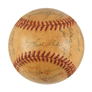 Lot #9245  Brooklyn Dodgers 1955 Signed Baseball - Image 5