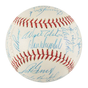 Lot #9276  LA Dodgers 1965 Signed Baseball - Image 5