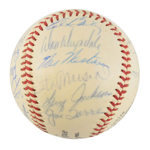 Lot #9294  National League All-Star Team 1963 Signed Baseball - Image 2
