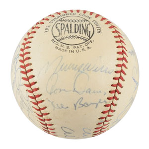 Lot #9294  National League All-Star Team 1963 Signed Baseball - Image 3